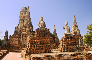 Fototapeta premium Wat Chai Wattanaram in Ayutthaya, Thailand.