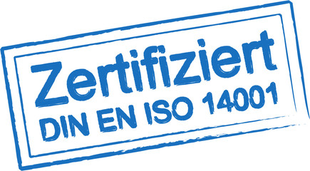 Stempel zertifiziert ISO 14001