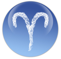 Button Sternzeichen Widder