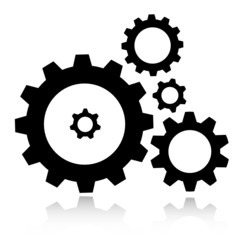 Vector gears icon