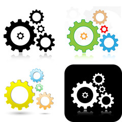 Vector gears icons
