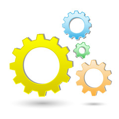 Vector gears icon