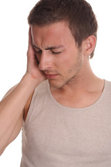 Fototapeta premium a man - suffering