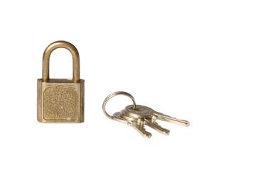 the padlock and the bunch of keys