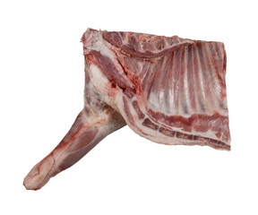 Meat towards white background