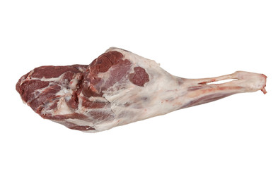 Meat towards white background