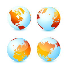 World global planet earth icon