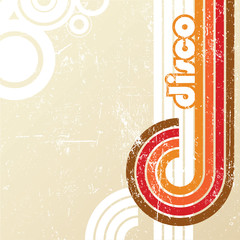 Abstract retro disco background.