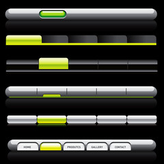 Web menu header set.