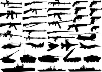 military clipart set