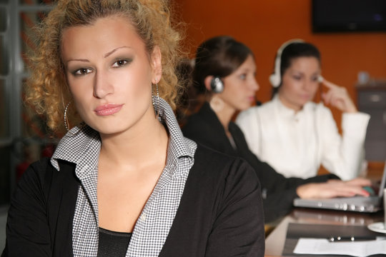 Hendsome woman business leader