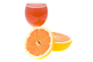grapefruit juice and fruits