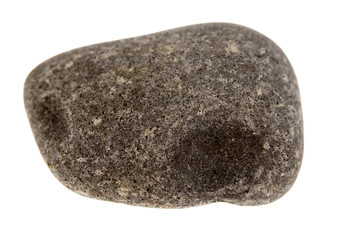 One river rock isolated on white background