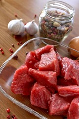 Fleisch und Gewürze