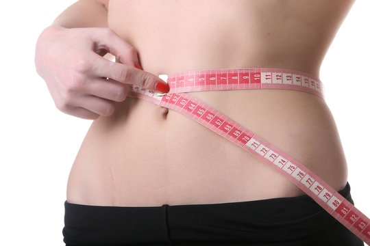measuring waist isolated
