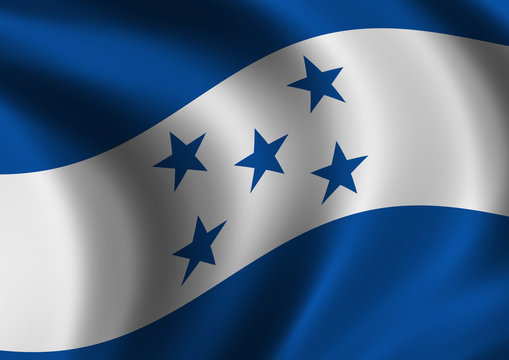 Honduras - flag of - close up