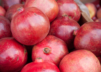 pomegranate on the market