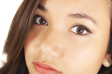 Beautiful young model in the studio