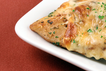 Pasta and chicken breast meal