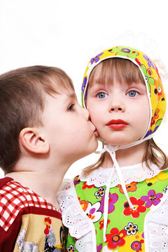 Kiss furtively