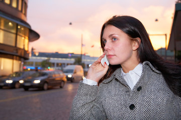 Young Woman Calling