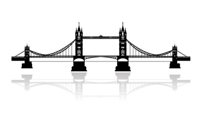 tower bridge london vector