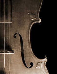 Part of vintage violin © SJ Travel Footage