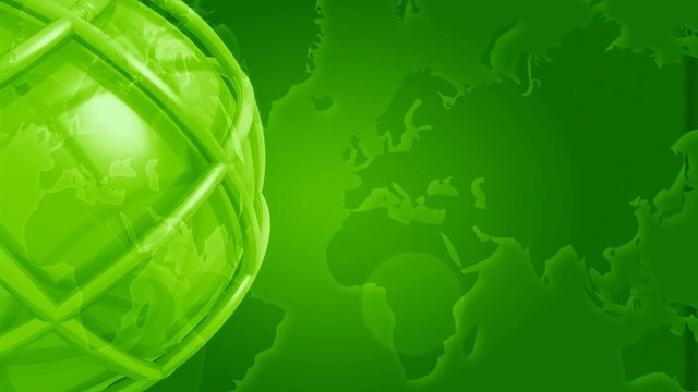 Fond vert zoom monde