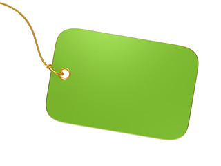 Blank label isolated on white background