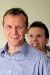 Obraz premium Vater und Sohn