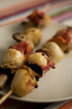 Brochette coquilles Saint Jacques