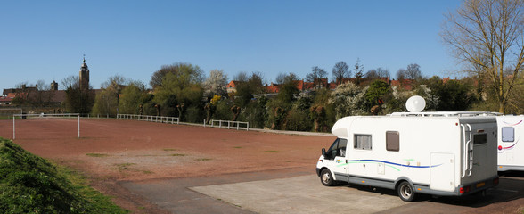 panoramique parking camping car