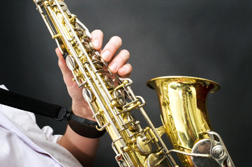 Obraz premium Saxophone details