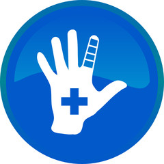 First aid web button