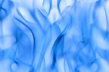 Blue fire isolated on white background