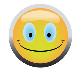 Happy smile button