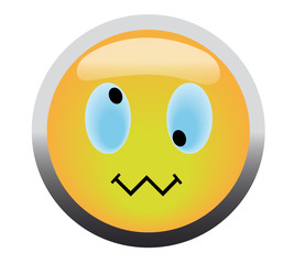 Cross-eye smile button