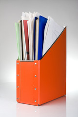 Orange documents folder