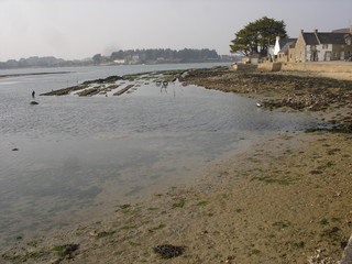 La ria d'Etel et le bourg de Saint-Cado (Bretagne, Morbihan)