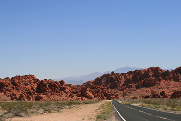 Road in Valley of Fire, Nevada