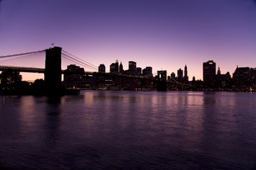 Fototapeta na wymiar New York Skyline w nocy