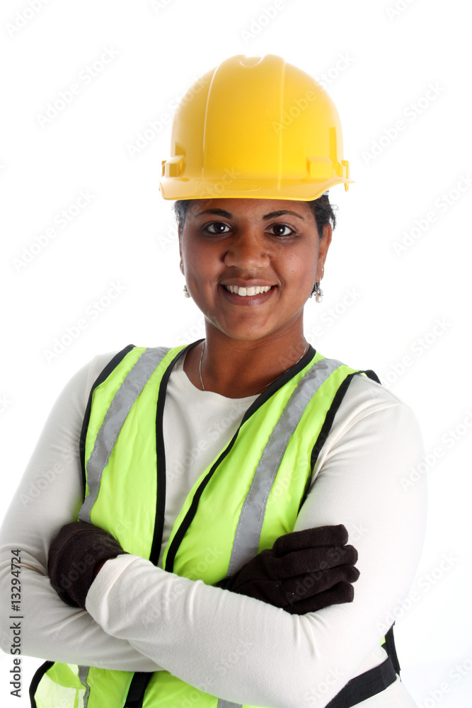 Wall mural Woman Construction Worker