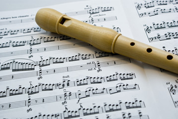 Flute and score