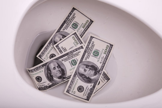 Fushing Money Down Toilet 1