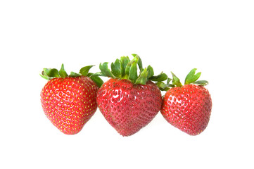 Three Strawberries