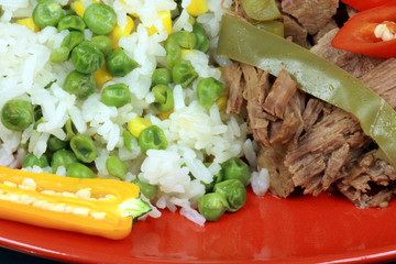 mexican fiesta meat plate