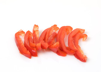 Red Bell Peppers Sliced