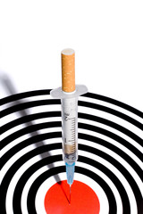 cigarette syringe in target