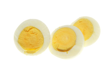 Sliced eggs