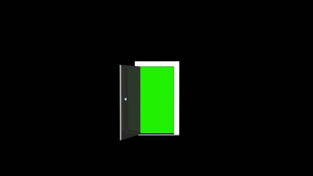 Door open - Green Screen